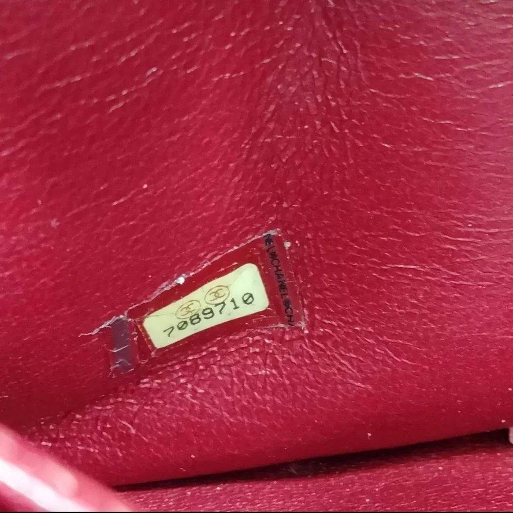 Chanel Shoulder Bag Chocolate bar Reds Canvas